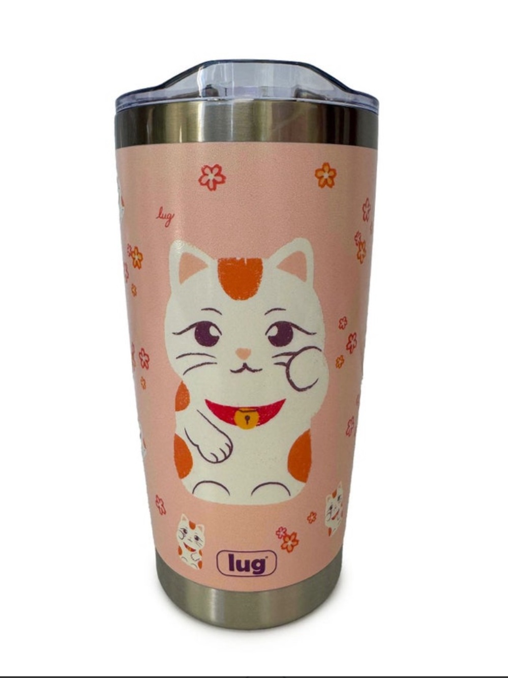 Lug Guzzle Tumbler 20oz Lucky Cat